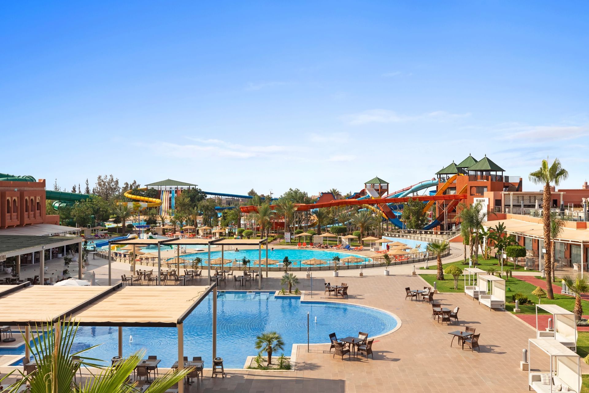 Pool at Pickalbatros Aqua Fun Club Resort in Marrakech