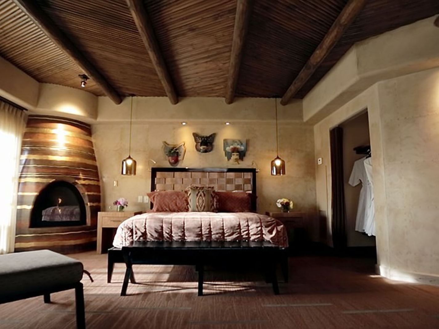Interior of the Governor's Suite at the Hilton Santa Fe Buffalo Thunder Hotel in New Mexico.