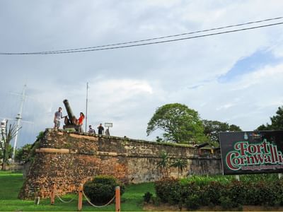Exterior of Fort Cornwallis in George Town, Penang near Sunway Hotel Georgetown