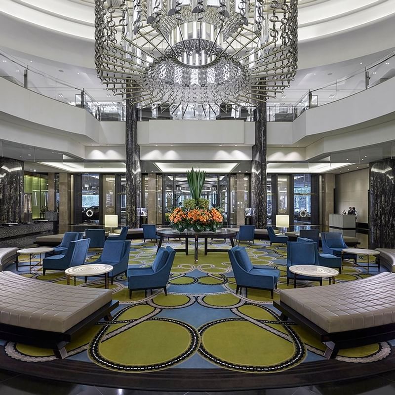 Lobby & reception counter in Crown Towers Melbourne
