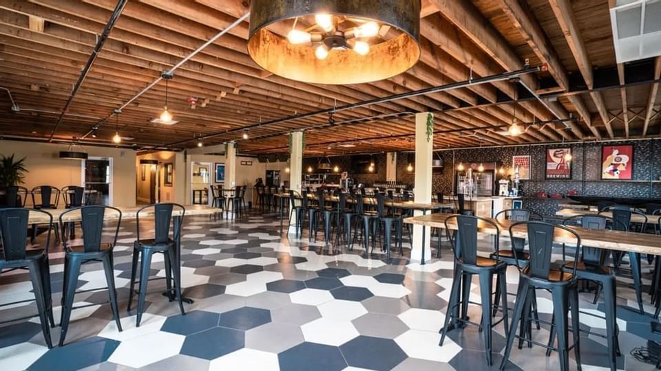 Bar counter area of Brew Theory near Legacy Vacation Resorts