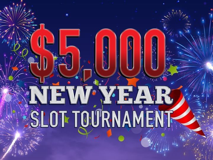 $5,000 New Year Slot Tournament Promotional Logo