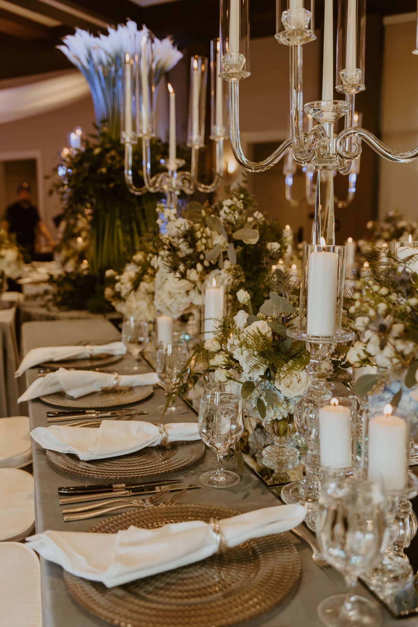 Shot of dinner table with fall setting