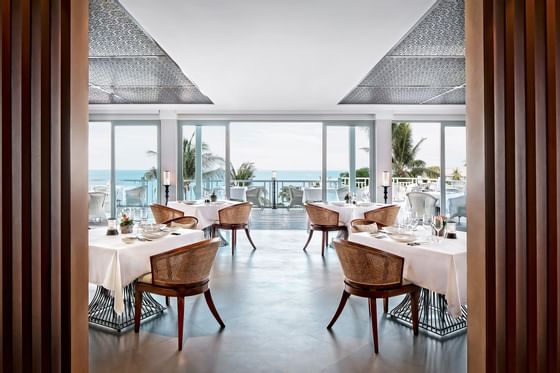 Interior of The Grill restaurant at Amatara Wellness Resort