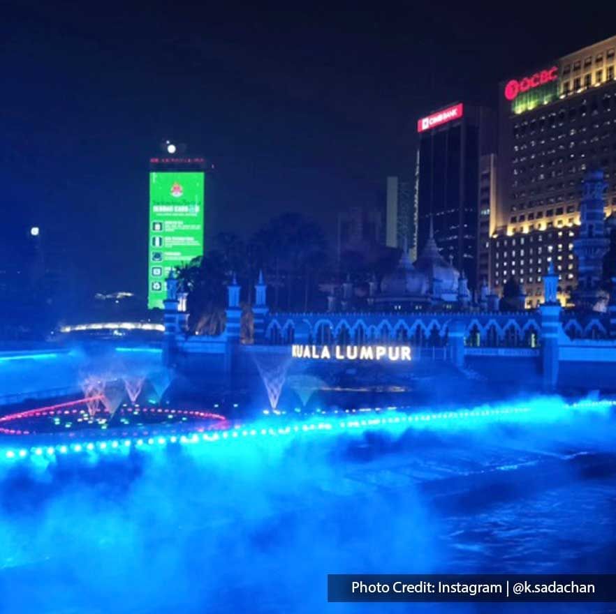 Boat on The River of Life in Merdeka Square, a famous attraction site near Imperial Lexis Kuala Lumpur