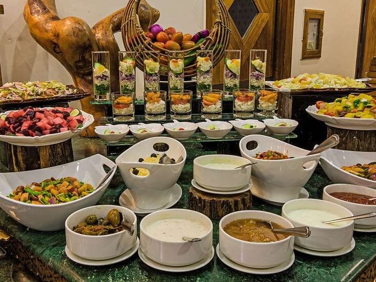 The Buffet in Dumani Restaurant at Gilgit Serena Hotel