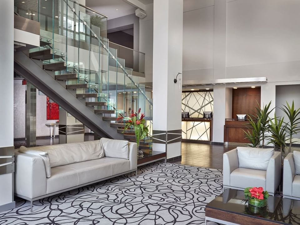 Lobby with luxury upstairs at Matrix Hotel