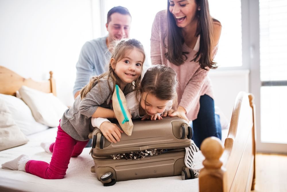 Portrait of a family enjoying their vacation at Novotel Sydney