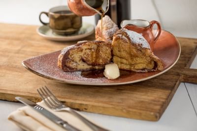 French toast served at Capriccio Grill in Peabody Hotels