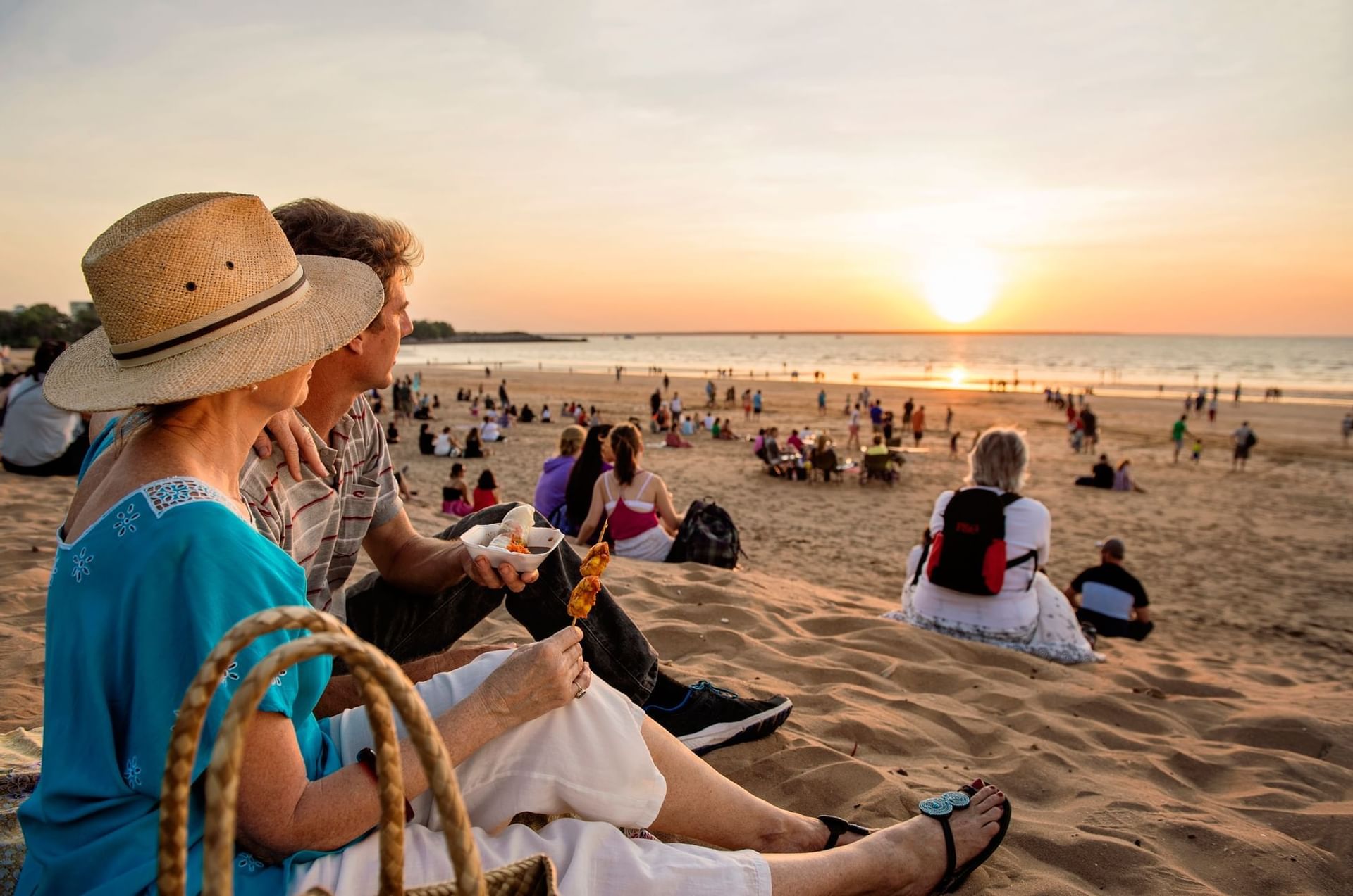 A couple enjoying in the beach at Novotel Darwin Airport