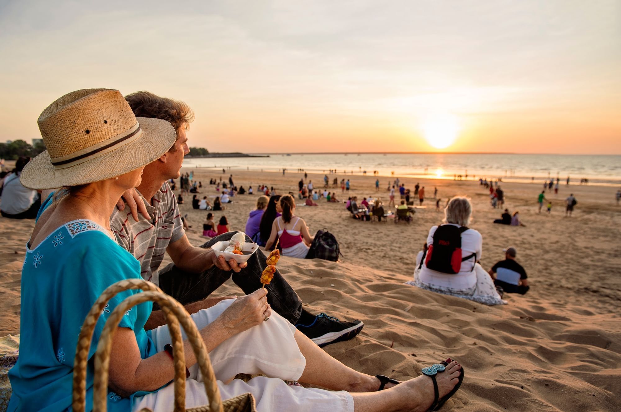 A couple enjoying in the beach at Novotel Darwin Airport