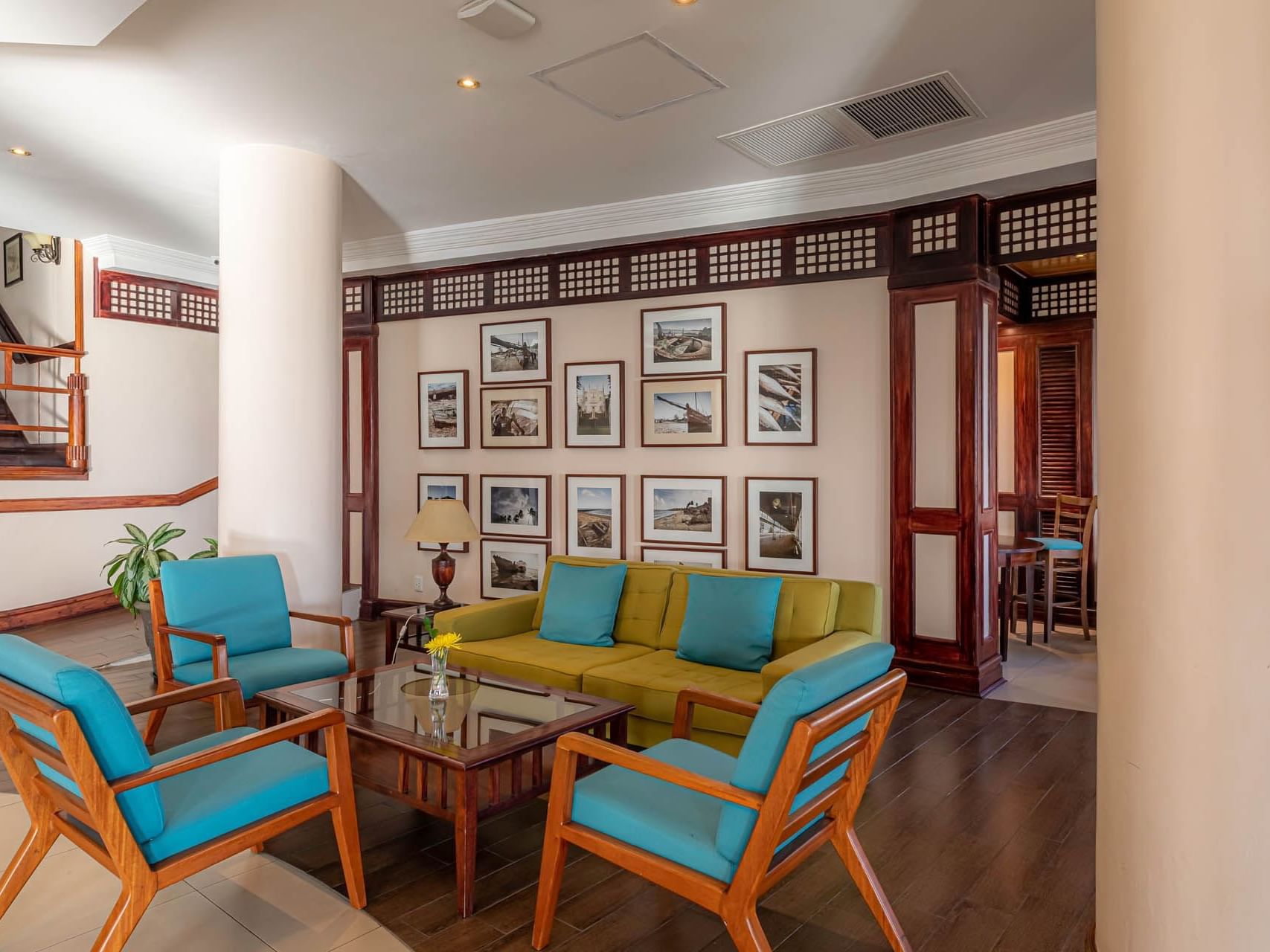 Interior of the Lobby lounge area at Cardoso Hotel