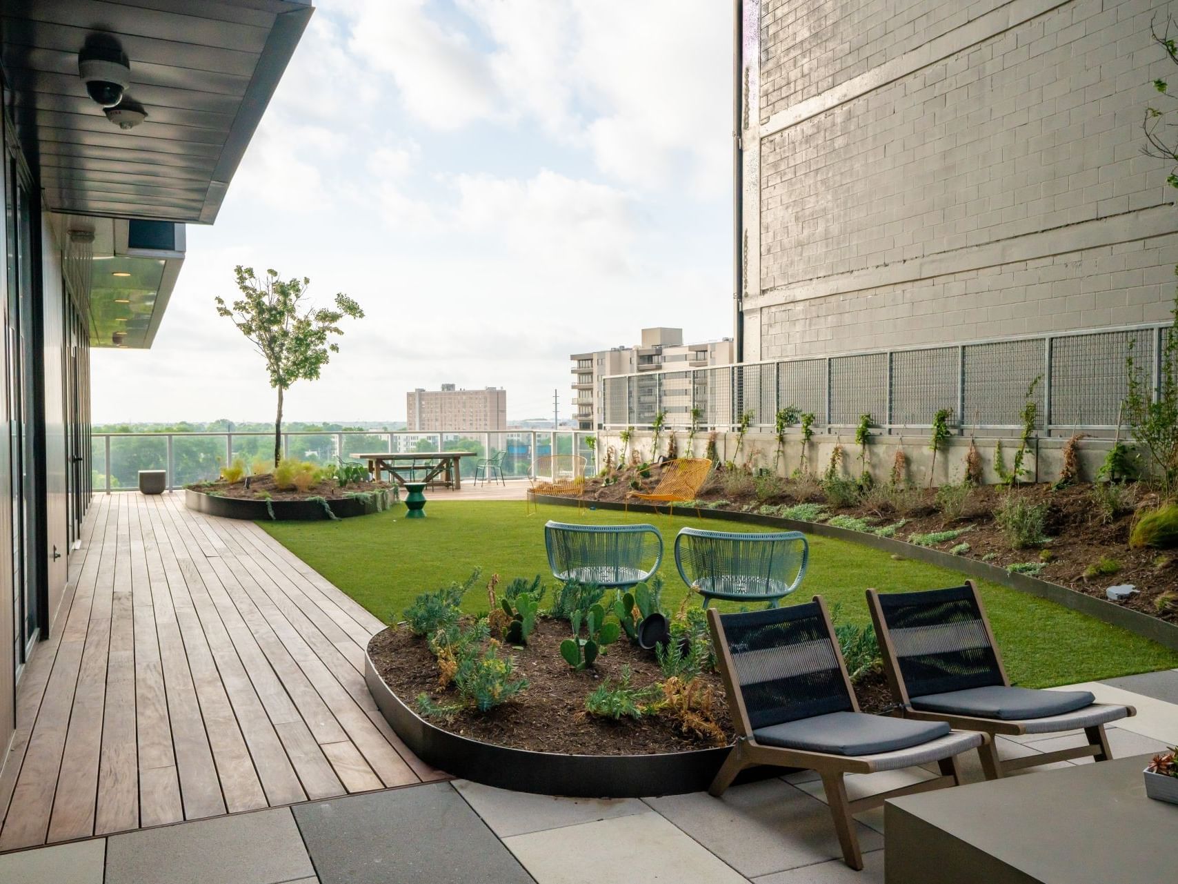 Outdoor Meditation Area of Austin Condo Hotel