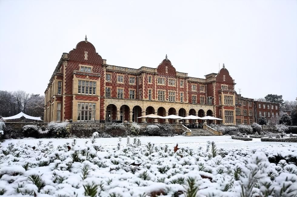 snowy easthampstead park in berkshire