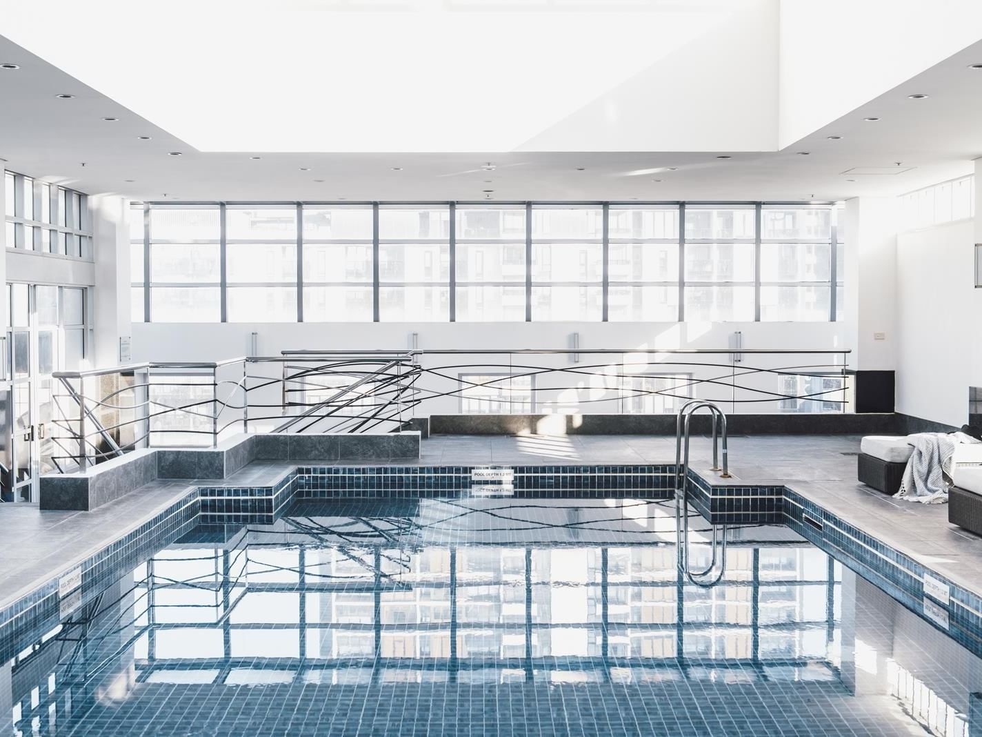 Rooftop heated pool with Retractable Roof at The Como Melbourne