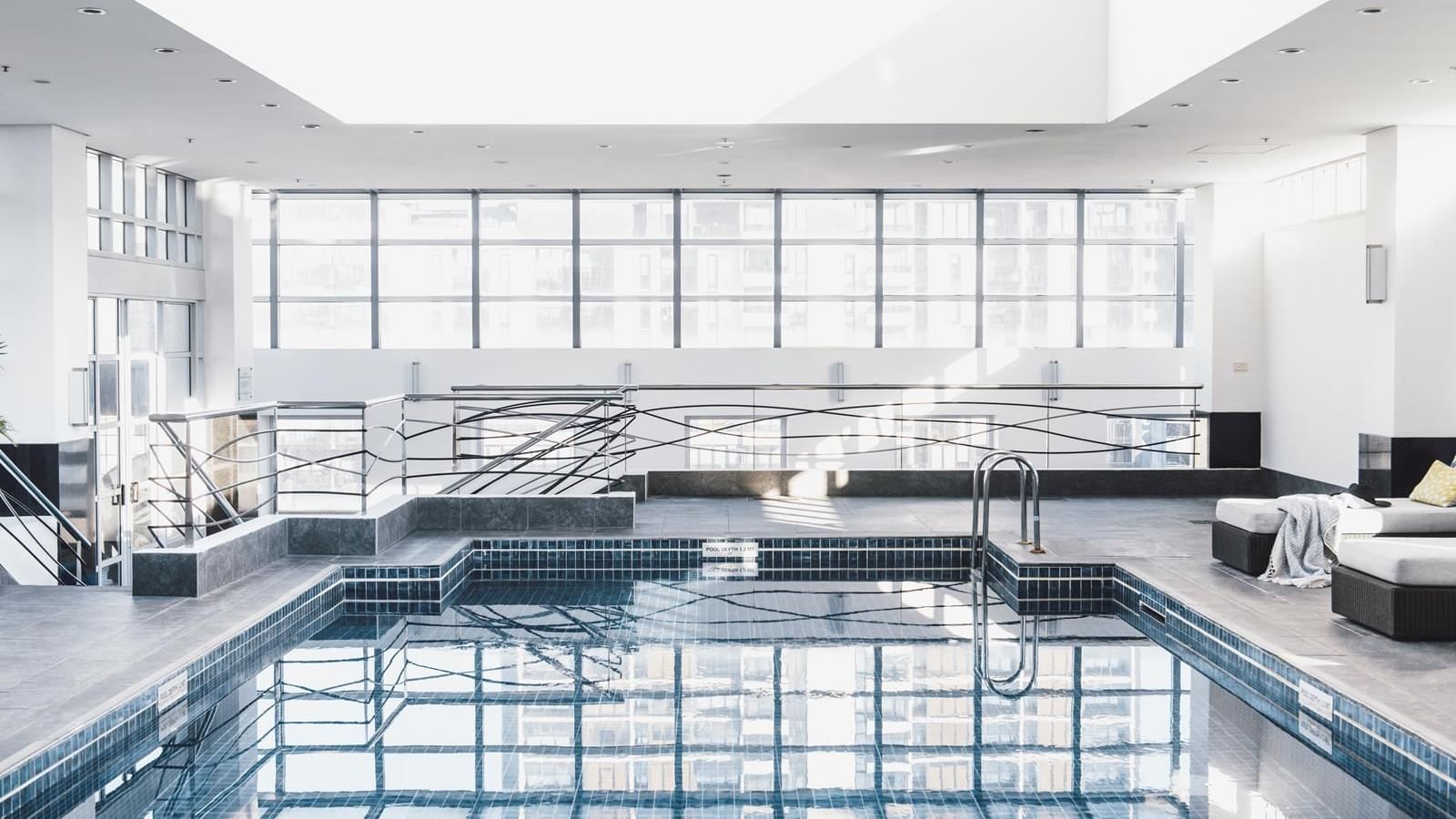 Rooftop heated pool with Retractable Roof at The Como Melbourne