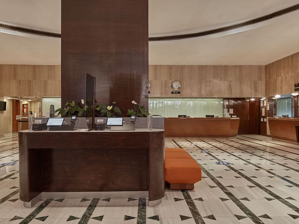 Digital check-in center at FA Hotels & Resorts