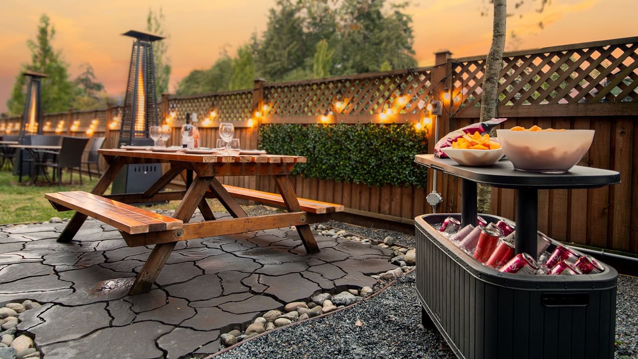 BBQ Area of Coast Parksville Hotel