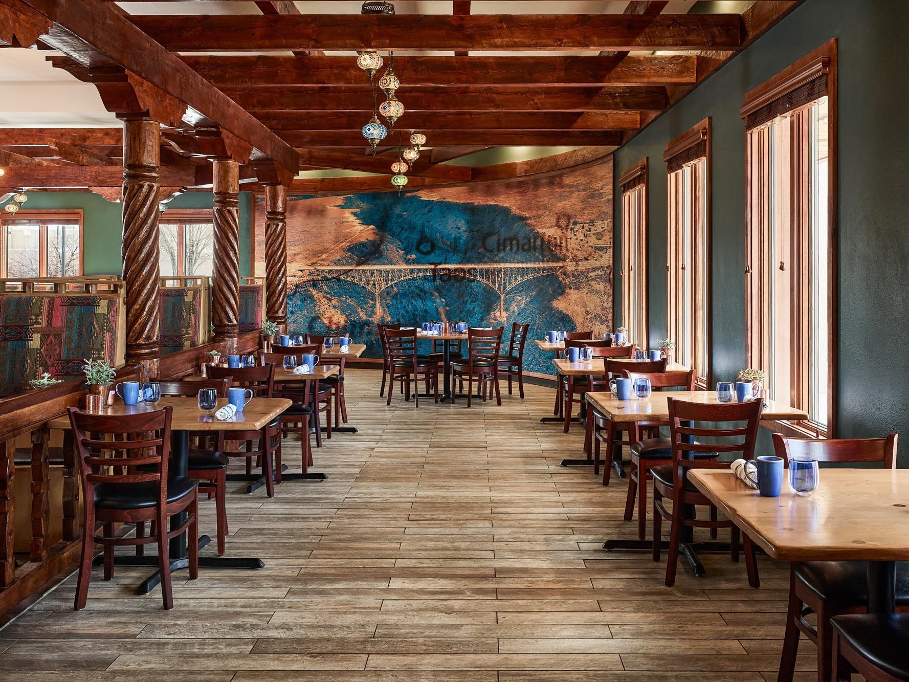 indoor seating at cafe