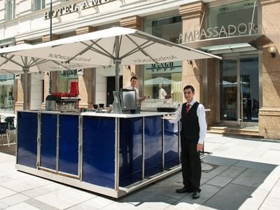 Terrace at Ambassador Hotel in Vienna