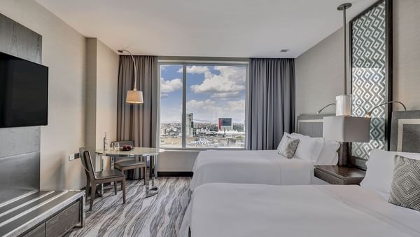 Double beds in Fiesta Club Room at Grand Fiesta Americana