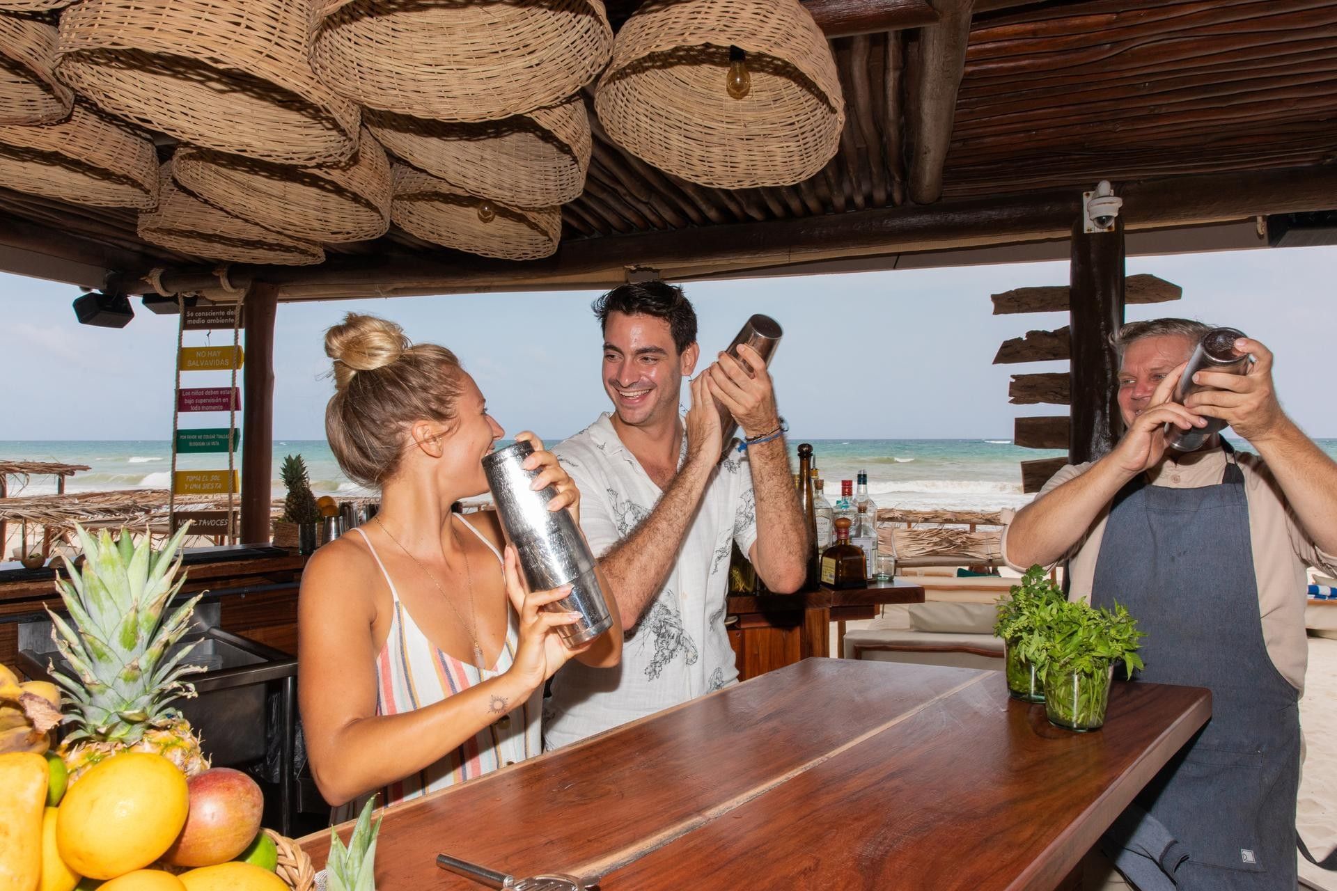 Cocktail master class at La Zebra Tulum