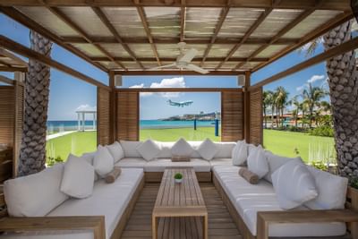 Pool cabana with sofas, The Morgan Resort Spa Village