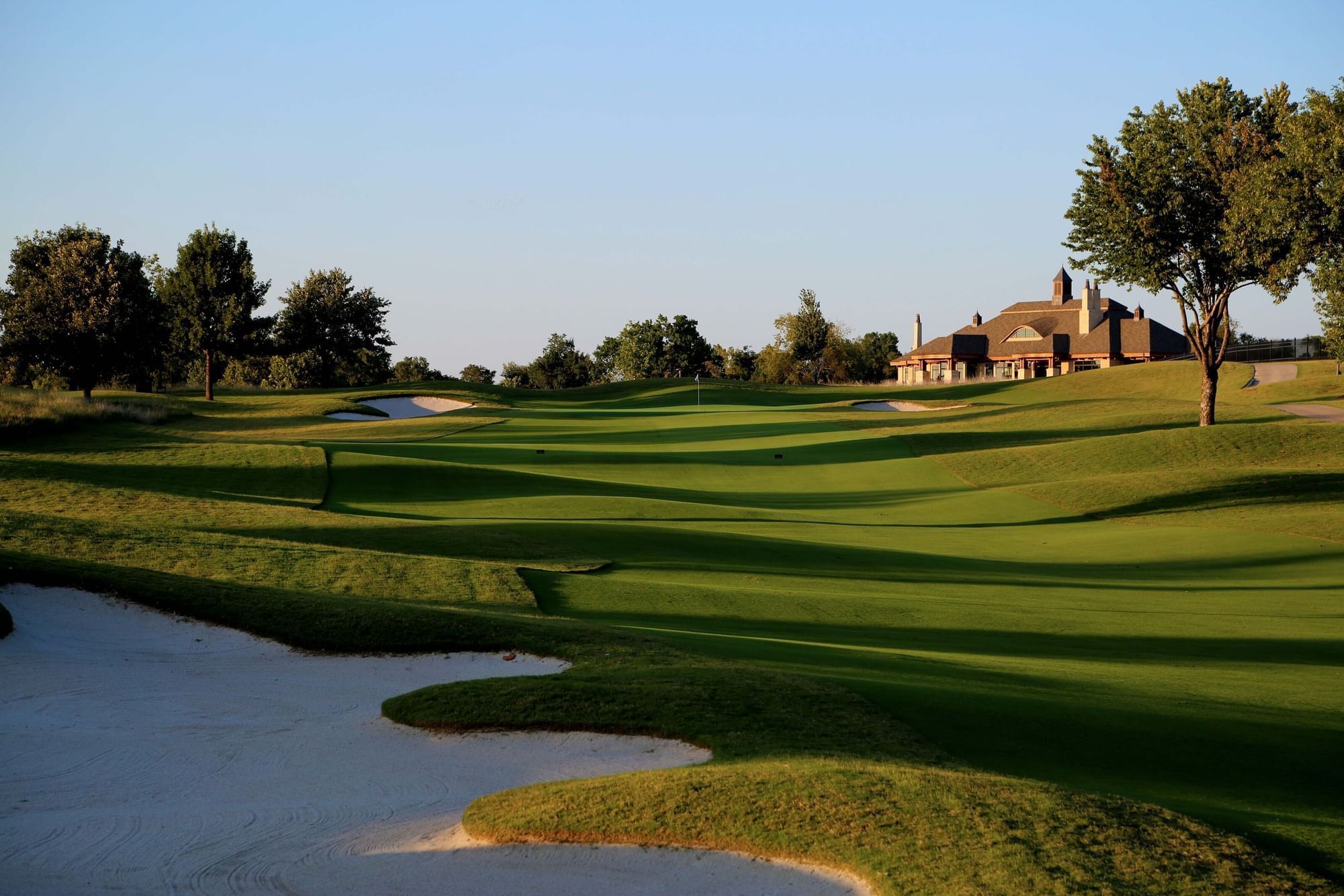 Landscape view of hotel & Golf course at Shangri-La Monkey Island