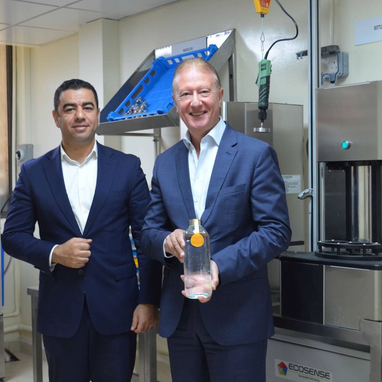 Water Filtration and Bottling System with Mr. Freddy Farid (Managing Director) and Mr. Malek Rummaneh (F&B Manager)