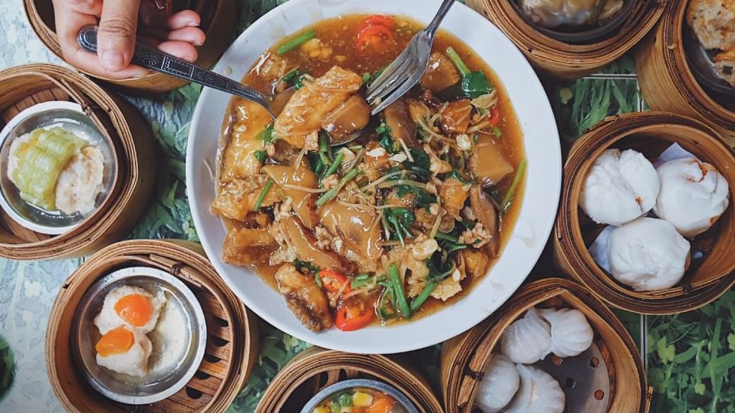 ร้านจิบชาในสวน ร้านอาหารใกล้ฮ็อป อินน์ หาดใหญ่