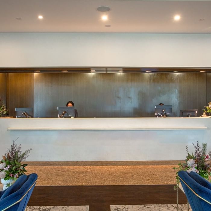 Front desk & lounge area in the Lobby at Novotel Glen Waverley