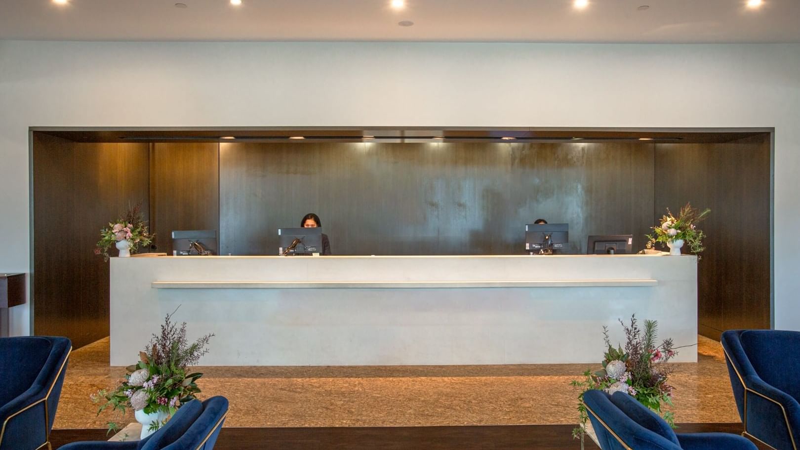 Front desk & lounge area in the Lobby at Novotel Glen Waverley