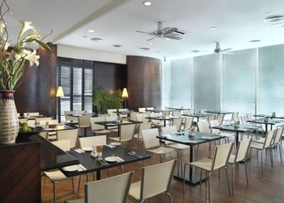 Dining area in a restaurant at Hotel Capitol Kuala Lumpur