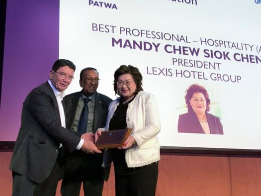 Ms. Mandy Chew Siok Cheng won the Best Professional in Hospitality at 2019