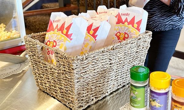 Complimentary Popcorn at Lake Buena Vista Resort Village and Spa 