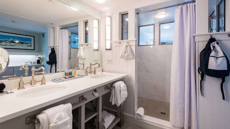 Interior of the Bathroom in a guest room at WaterColor Inn