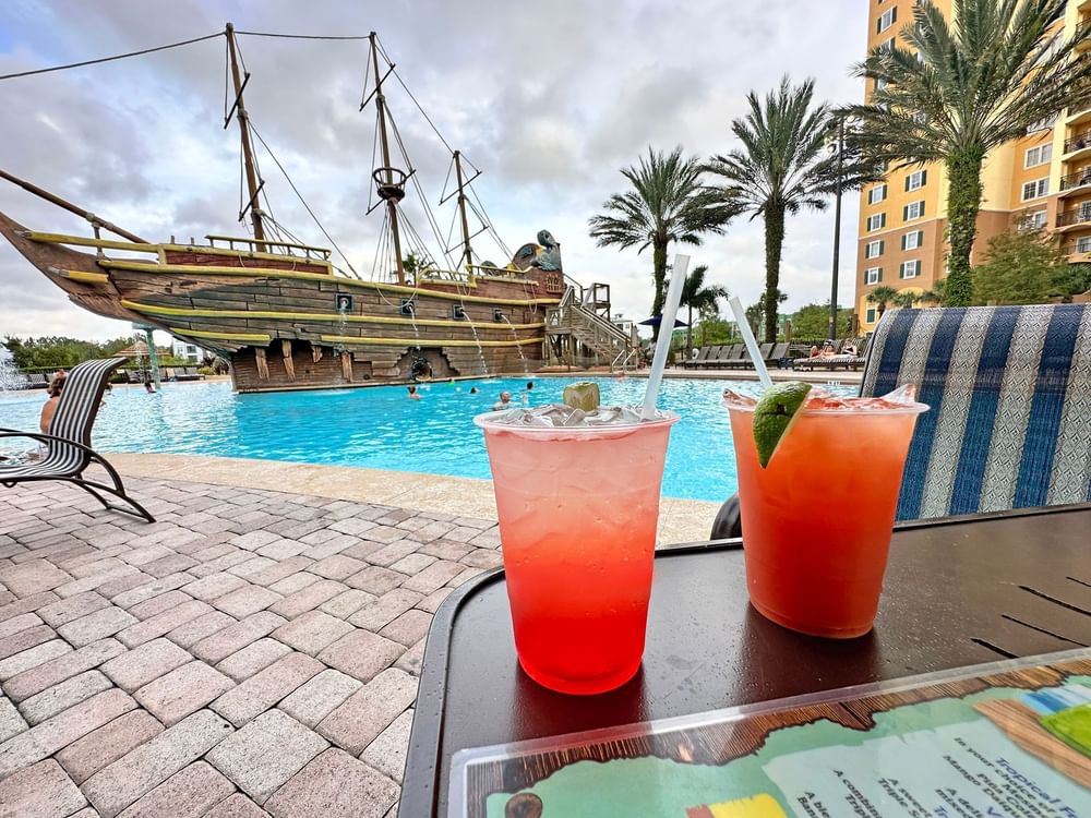 poolside cocktails served at Lake Buena Vista Resort Village & Spa