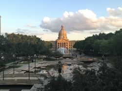 Alberta Legislature Grounds near the Matrix Hotel at dawn
