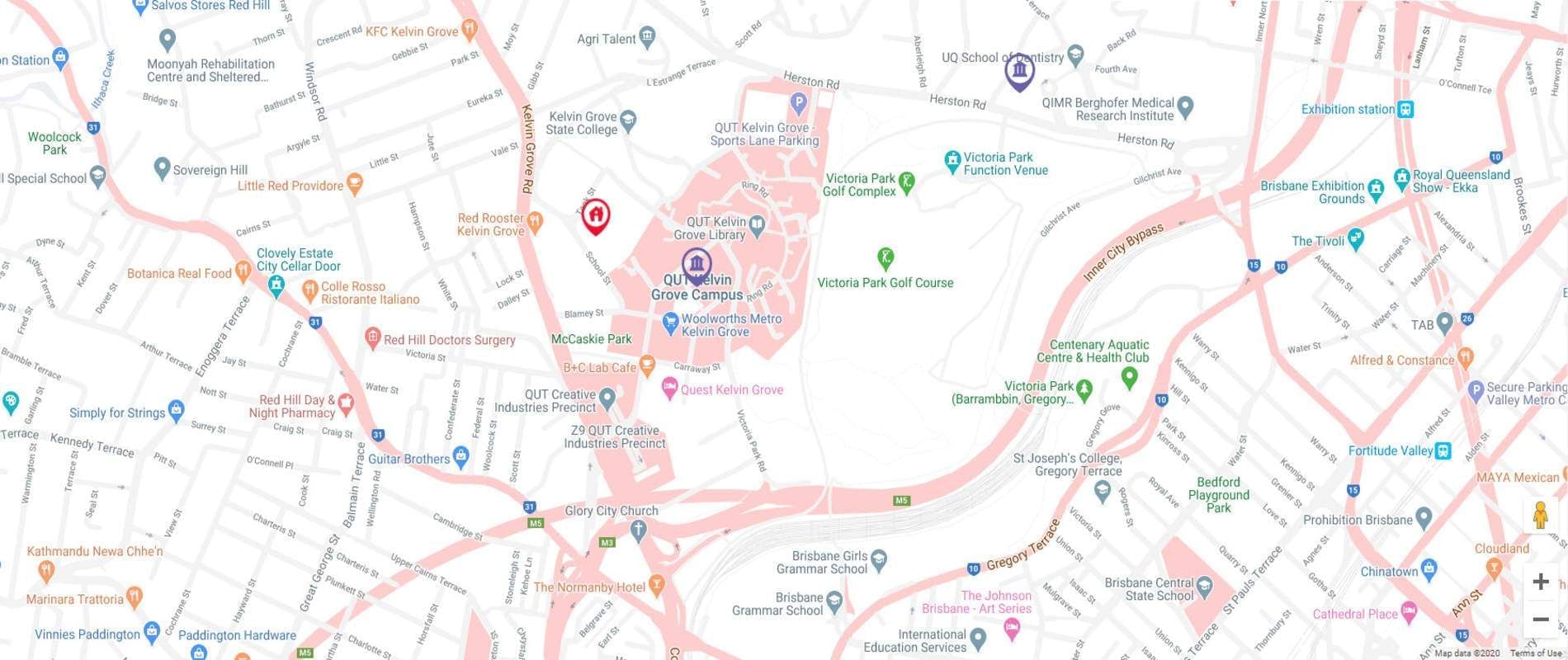 UniLodge School Street Studios Map