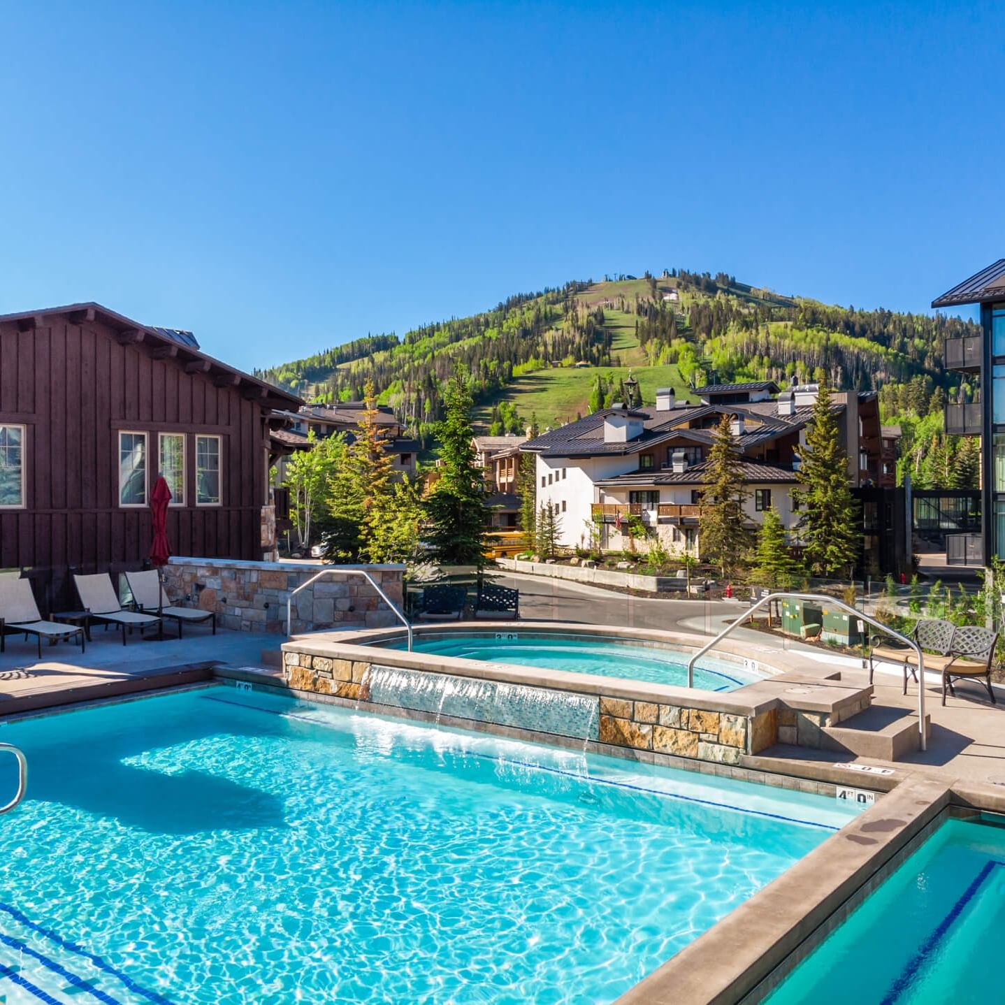 Pool in summer
