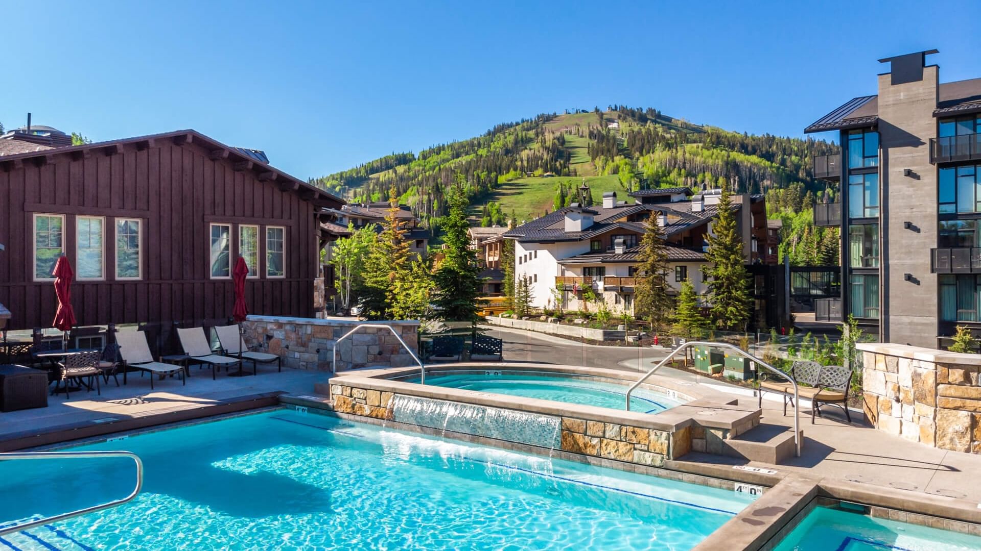 Pool in summer