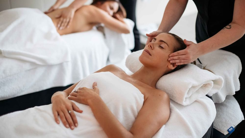 relaxing message and facial at vie spa central coast