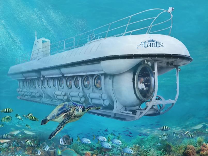 Atlantis Submarine in sea near Southern Palms Beach Club