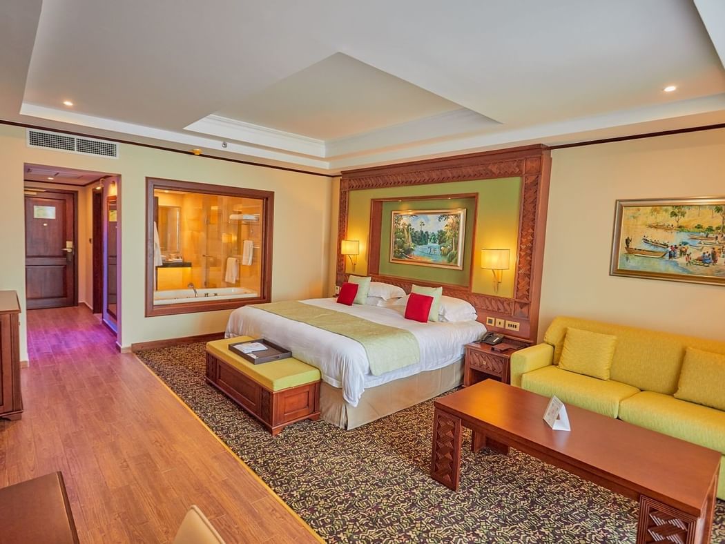 Interior of Superior deluxe room at Goma Serena Hotel