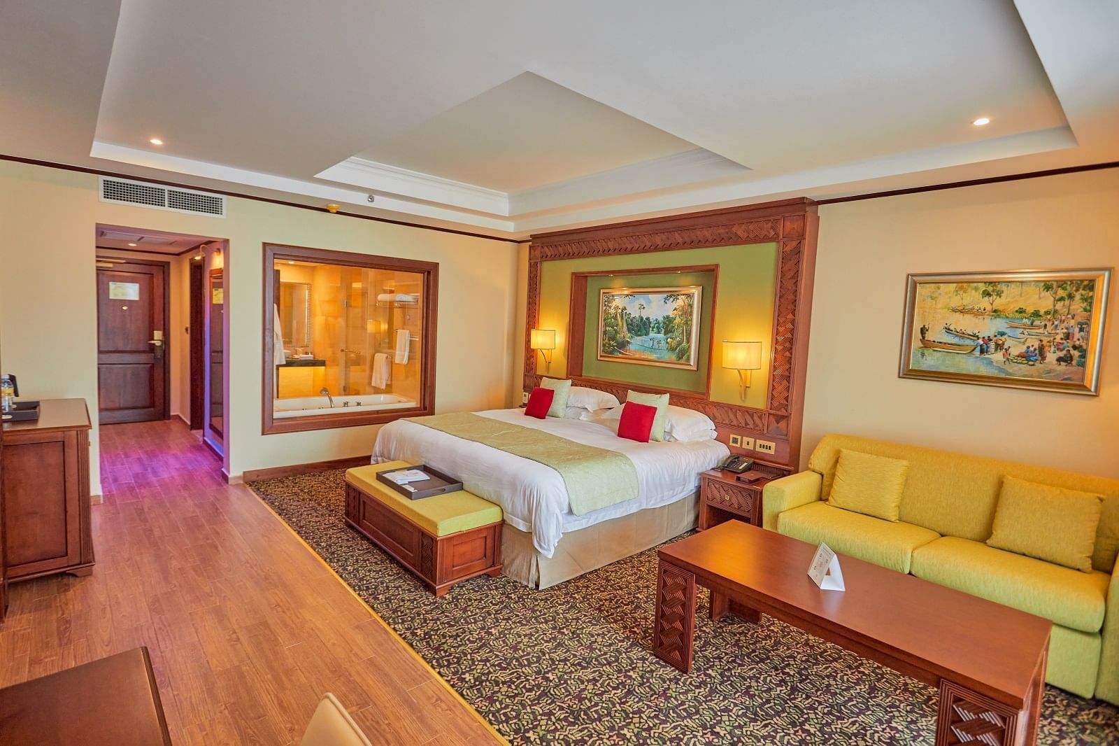 Interior of Superior deluxe room at Goma Serena Hotel