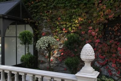Terrace with a garden in a room at Hotel Emperador Buenos Aires