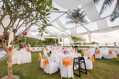 Deco done in the garden for a wedding at The Danna Langkawi