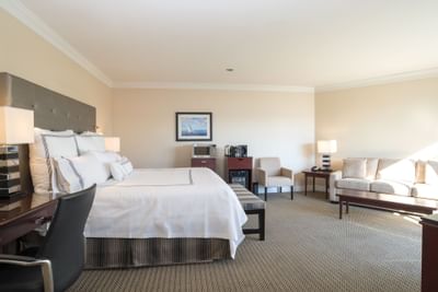 The Superior Waterfront bedroom at Granville Island Hotel