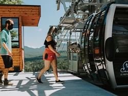 Sky rides at Olympic Jumping Complex near High Peaks Resort