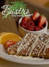 Bistro French Toast served at La Tourelle Hotel and Spa